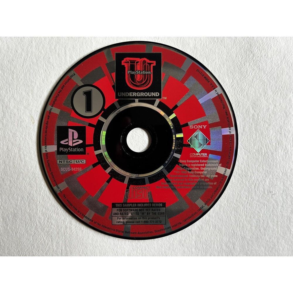 Underground # 1 Playstation 1 PS1 PSX Game‎ Disc Only No Case Or Manual